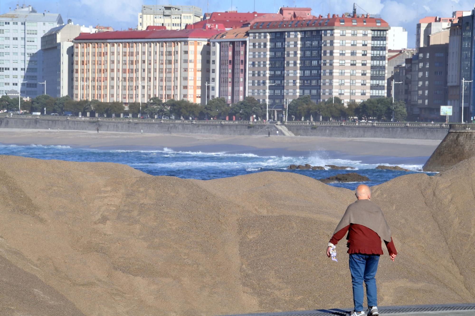 Las playas se preparan para los temporales