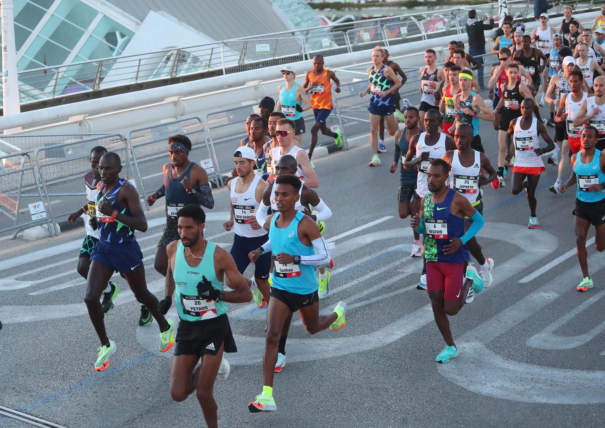 Salida del Maratón Valencia 2021