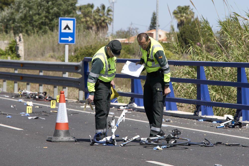 Una conductora ebria y drogada mata a dos ciclistas en Oliva