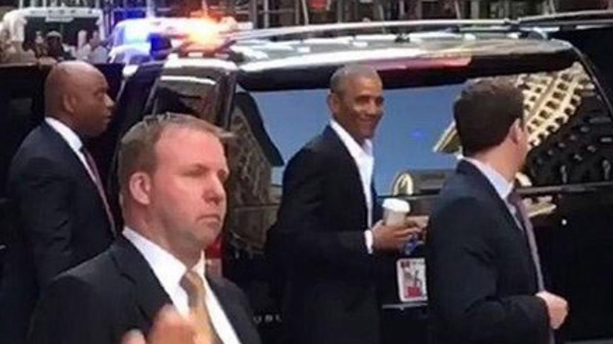 Obama en Manhattan.