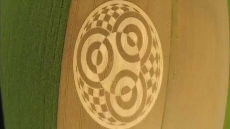 Extraños círculos aparecen en un campo de cultivo alemán