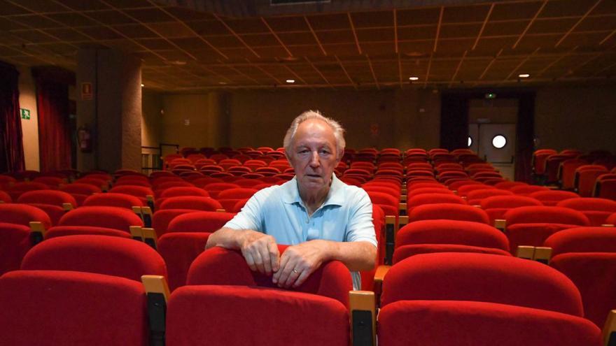 Manuel Ramón Más, en el auditorio de Can Ventosa.