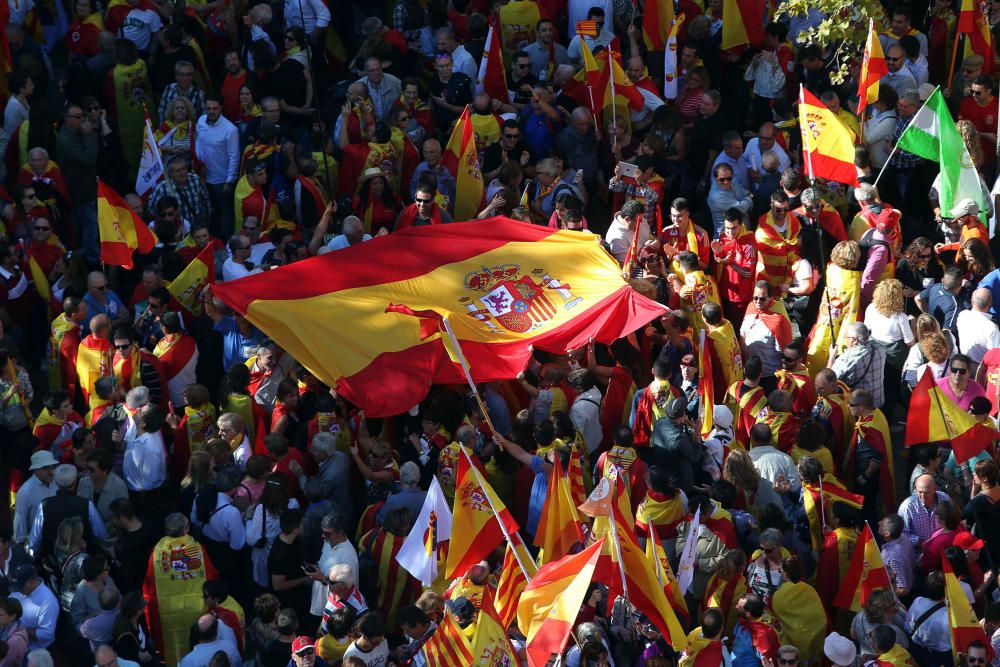 Manifestación de Barcelona por la unidad de España