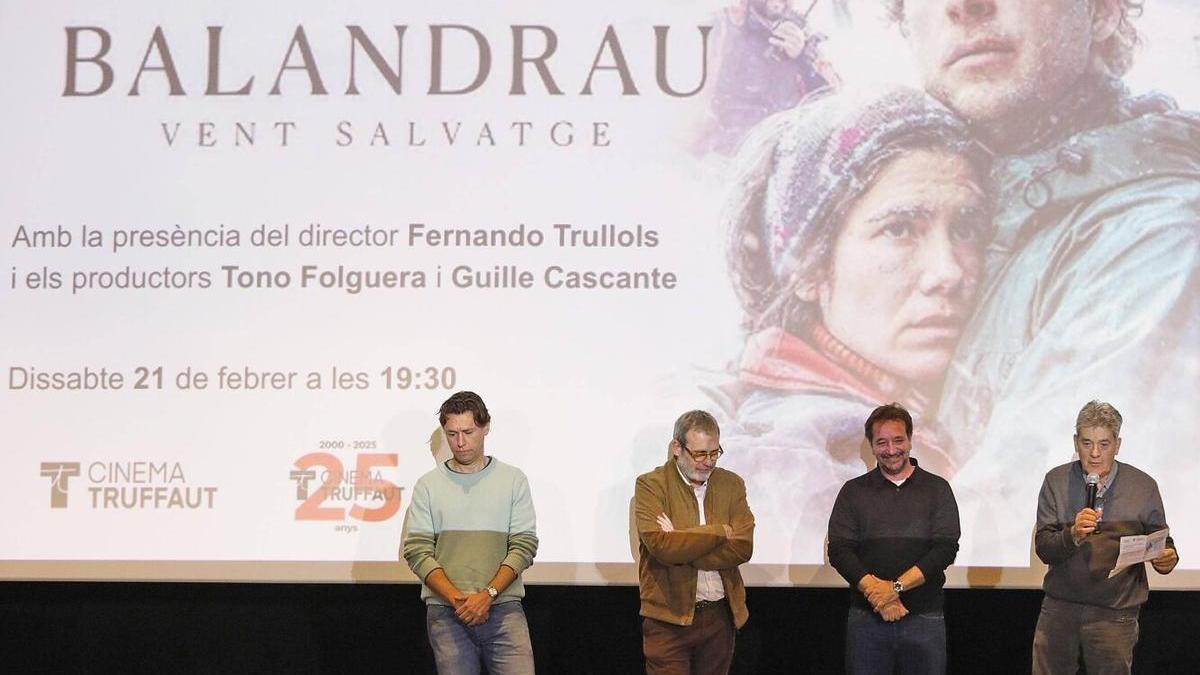 Les imatges de la presentació de la pel·lícula Balandrau al cinema Truffaut