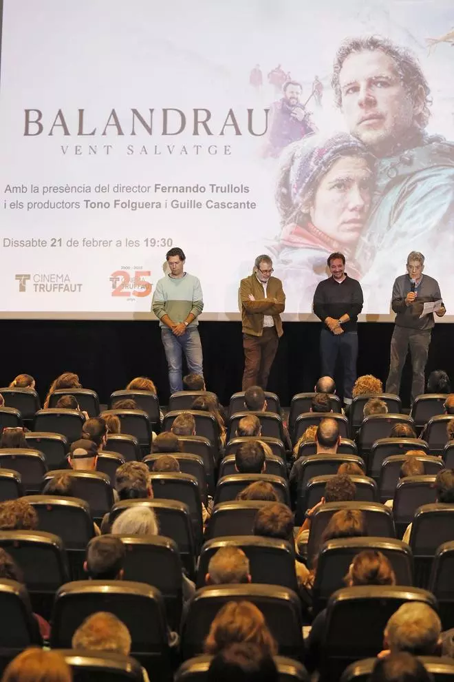 Les imatges de la presentació de la pel·lícula Balandrau al cinema Truffaut