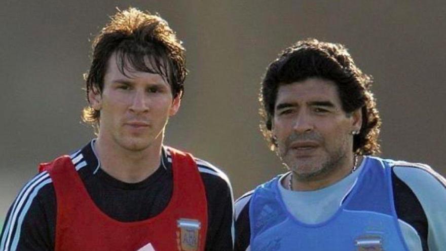 Messi se despide de Maradona: &quot;El Diego es eterno&quot;