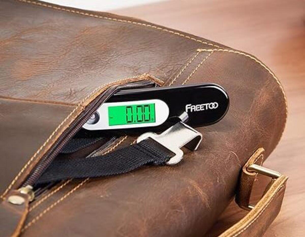 Podrás llevar esta báscula digital en cualquier sitio.