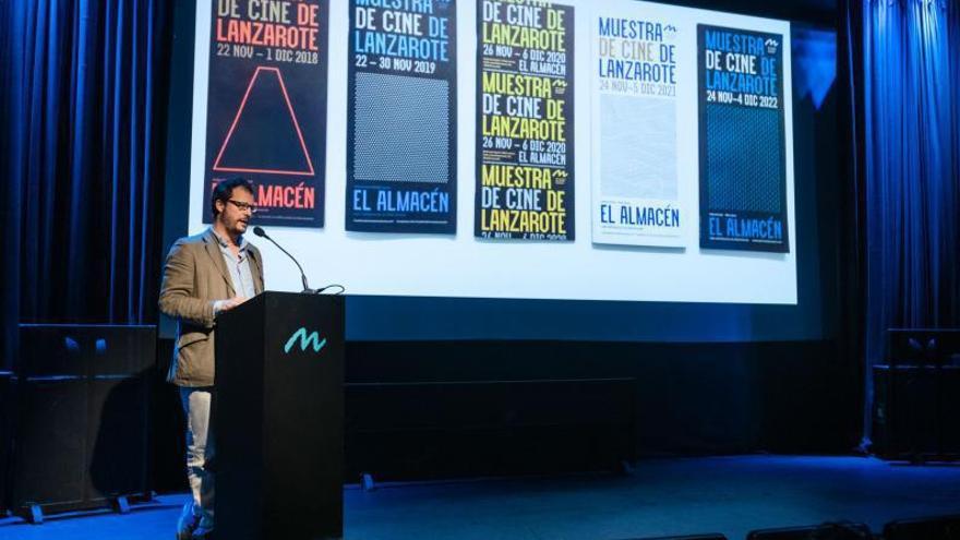 Javier Fuentes, en la clausura de la Muestra de Cine de Lanzarote de la pasada edición. | | TENIQUE CULTURAL