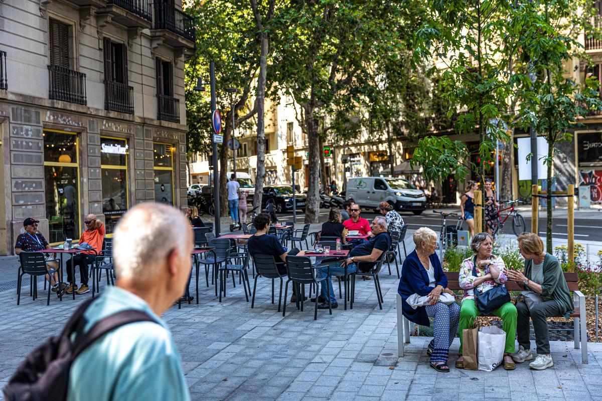 Escenas inesperadas de la Superilla del Eixample