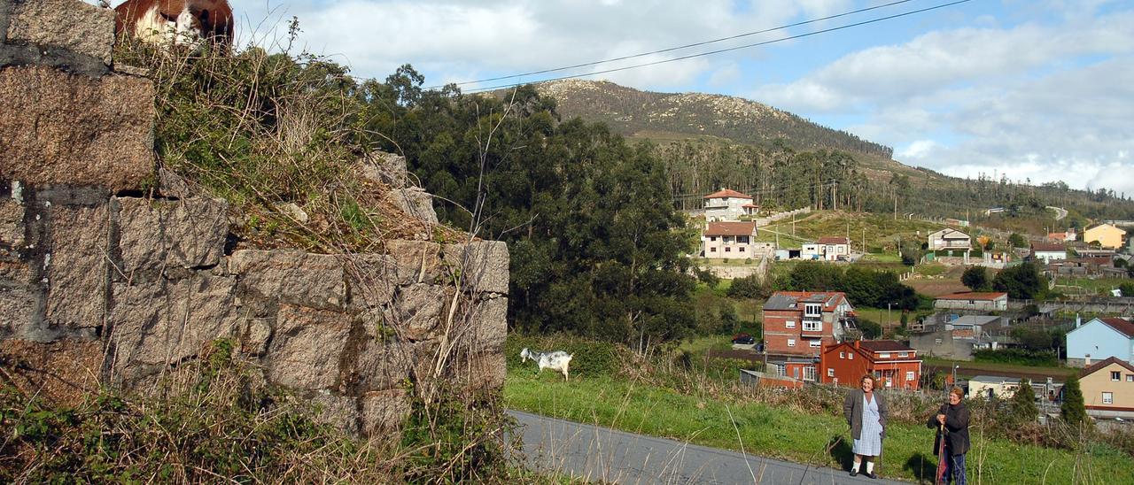 Vista del lugar de Guillán (Vilagarcía)