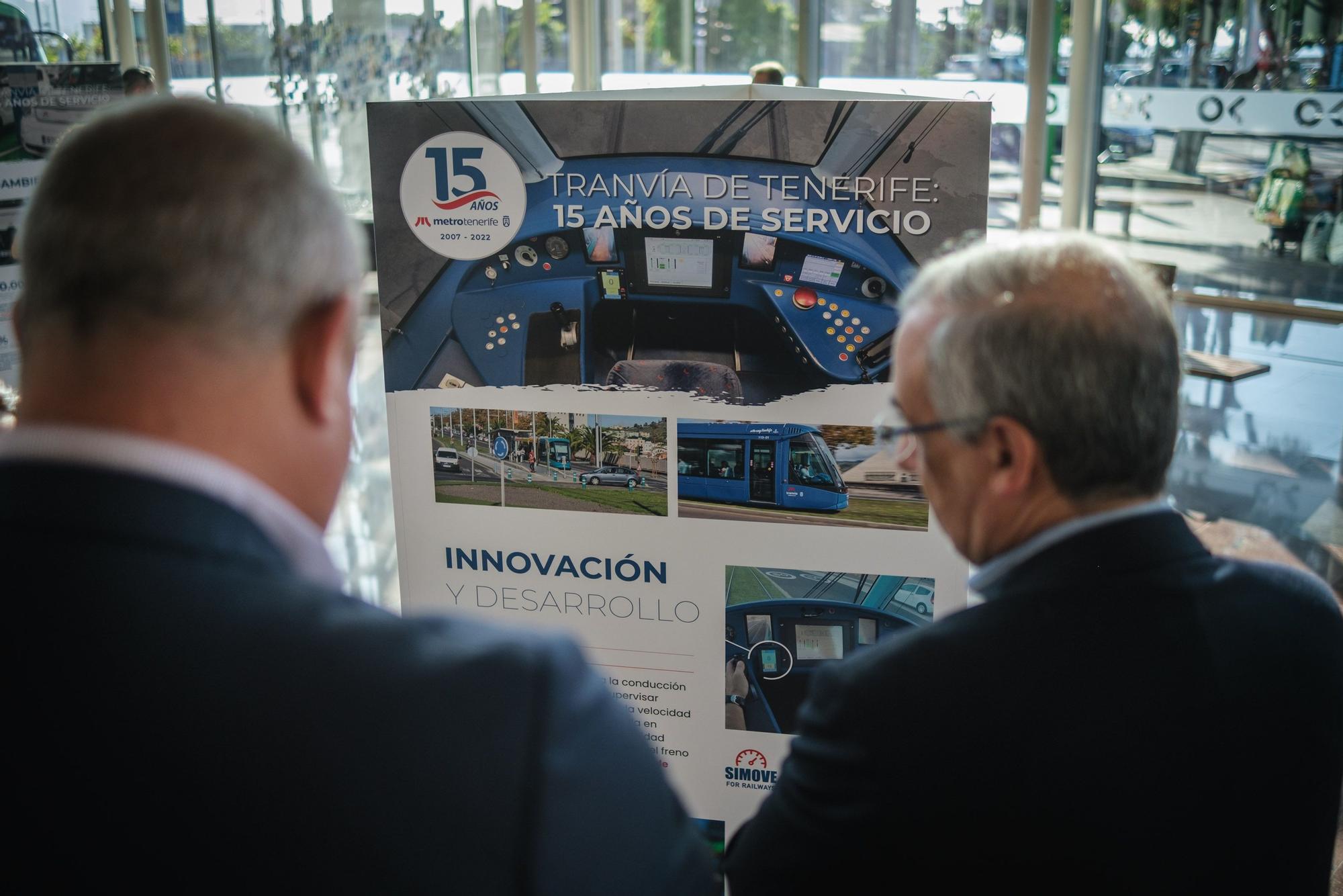 Inauguración de la exposición del Tranvía de Tenerife ‘Ayer y hoy, 15 años conectando’