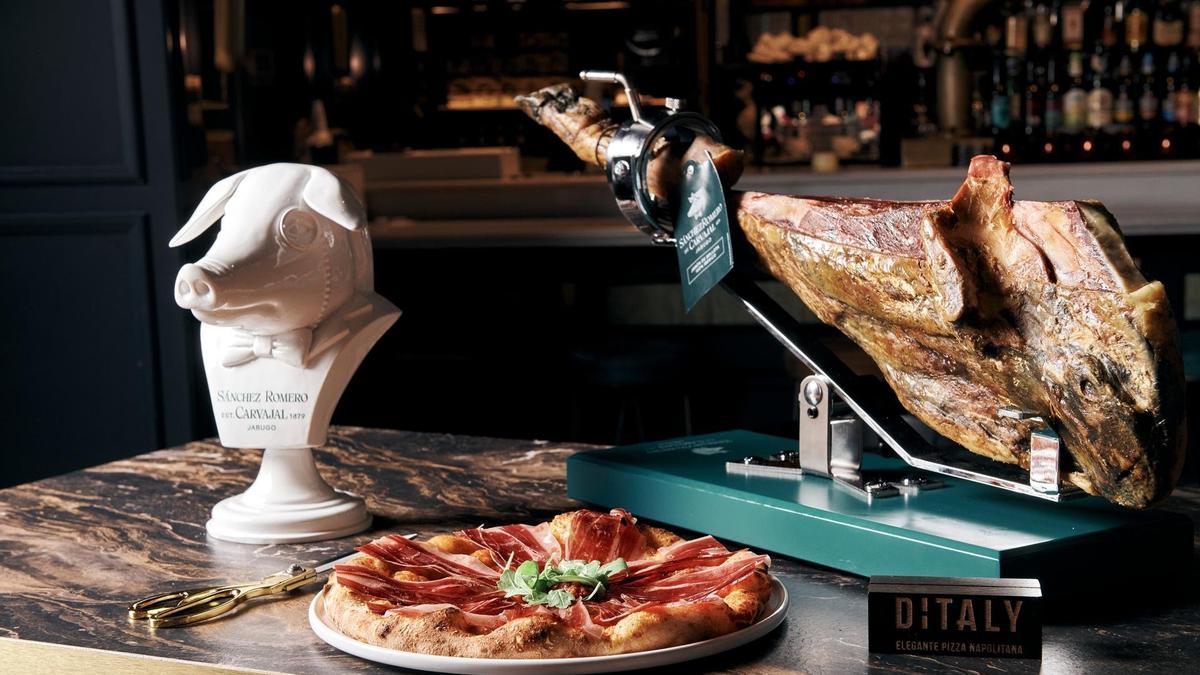 La pizza “La Jabugo” estará disponible en los 12 restaurantes que Ditaly tiene distribuidos a lo largo del territorio nacional desde el 14 de septiembre al 31 de octubre.