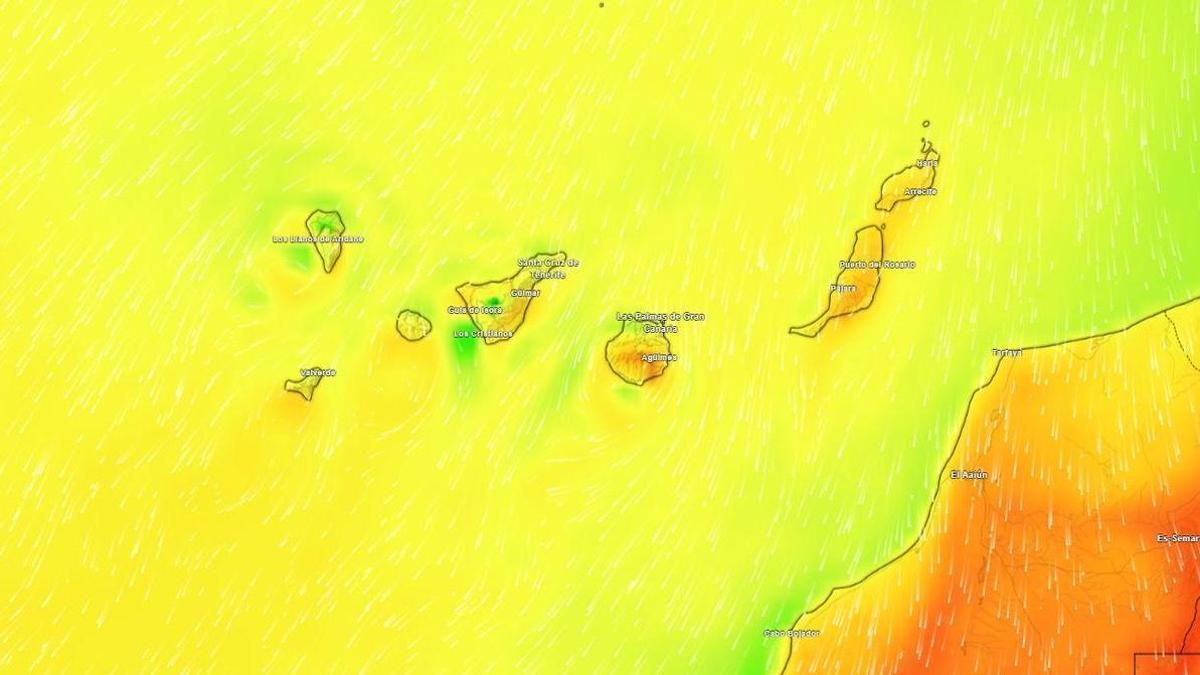 Mapa meteorológico de Canarias (02/06/26)