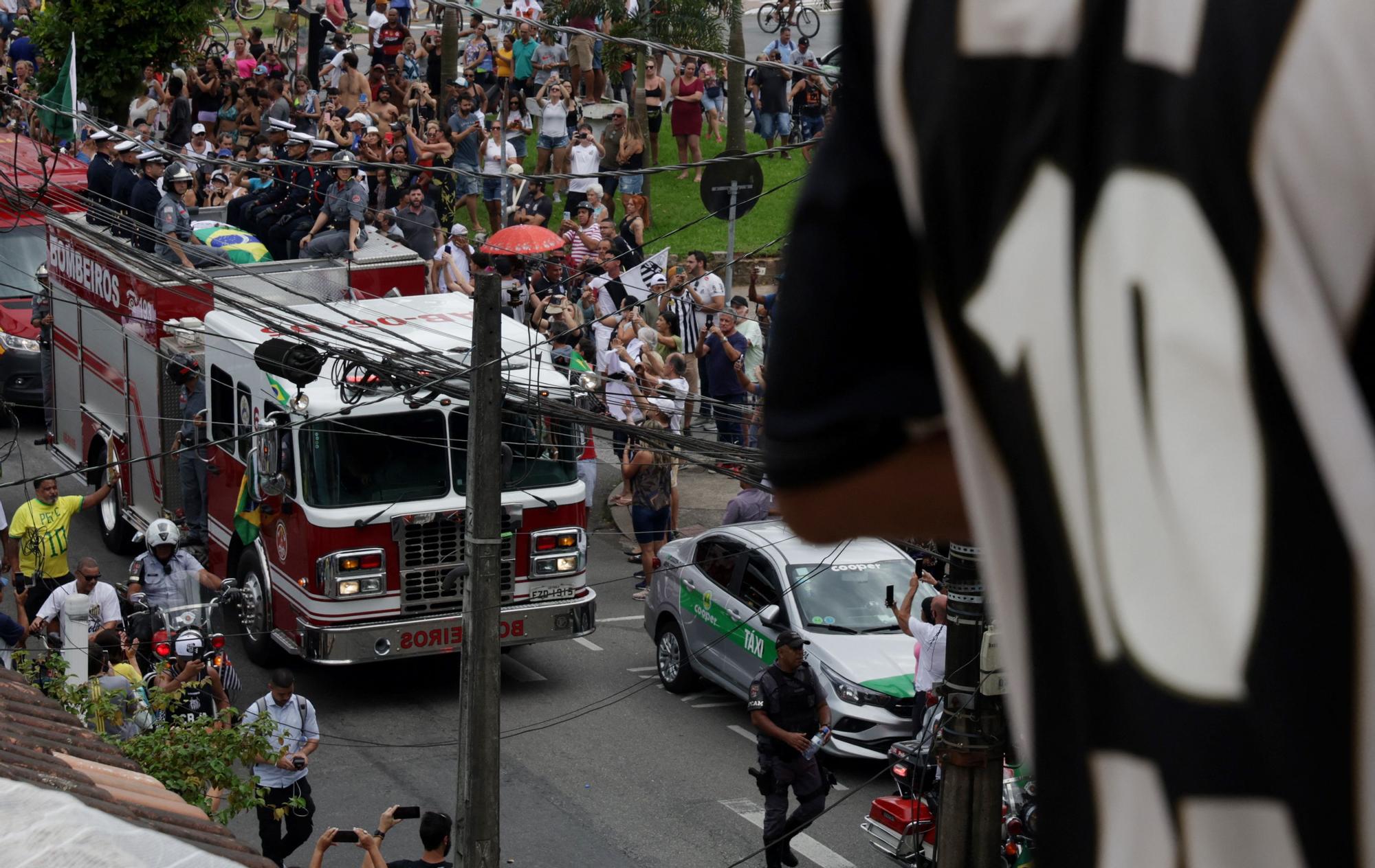 Death of Brazilian soccer legend Pele in Santos