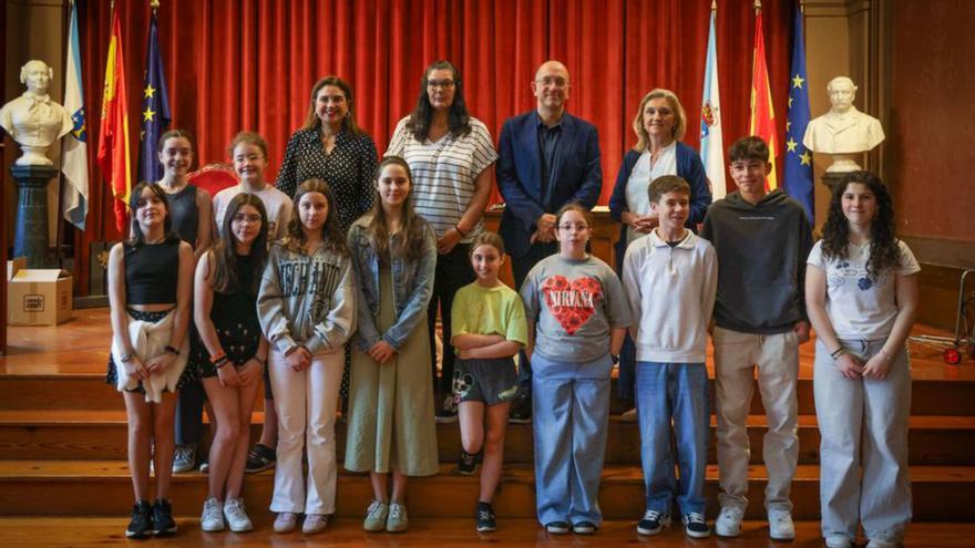 Entrega de premios del concurso de dibujo Picasso de la Asociación de la Prensa de A Coruña