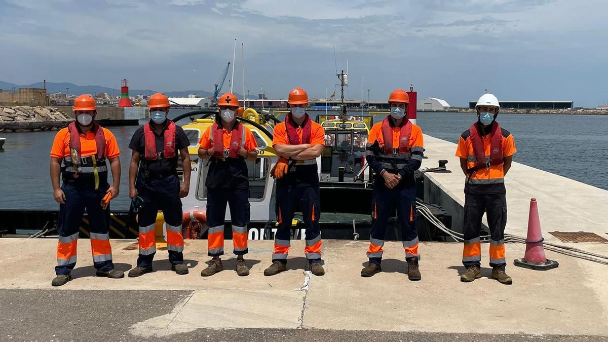 Amarradores del puerto de Sagunt