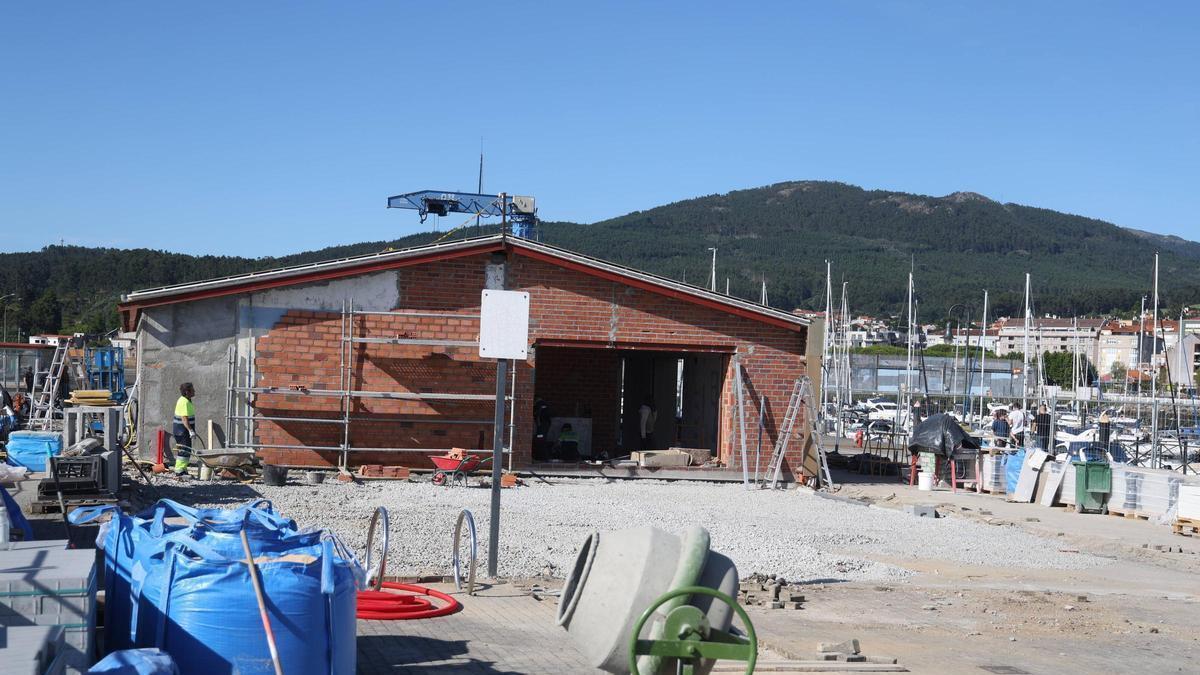 Fachada sur del edificio de la futura estación marítima.
