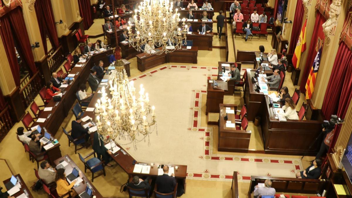 El Parlament balear, esta mañana.
