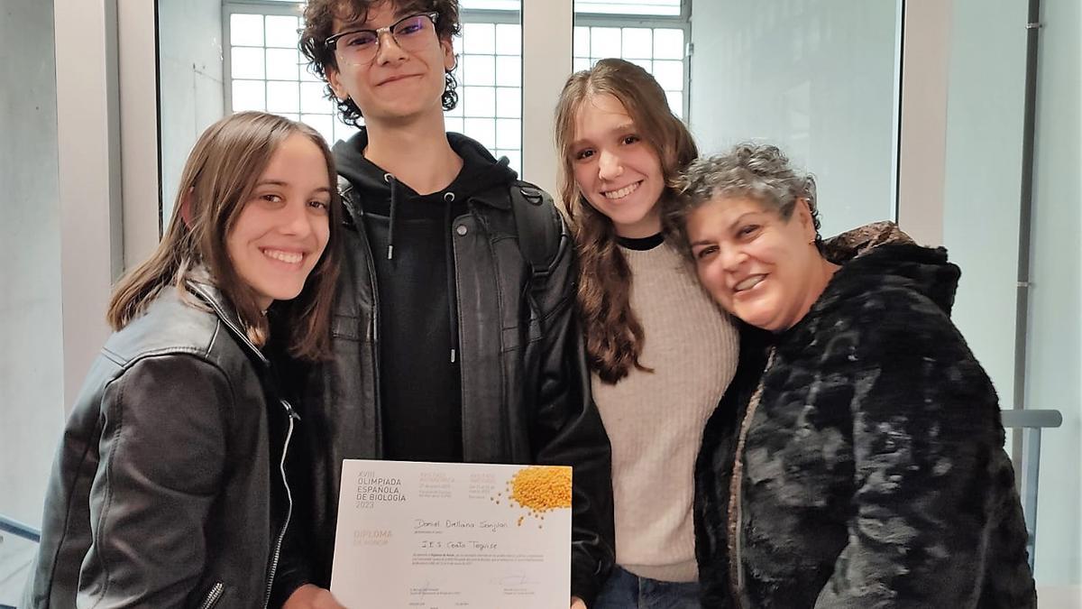 Daniel Orellana, lanzaroteño que acudirán a la Olimpiada Nacional de Biología.