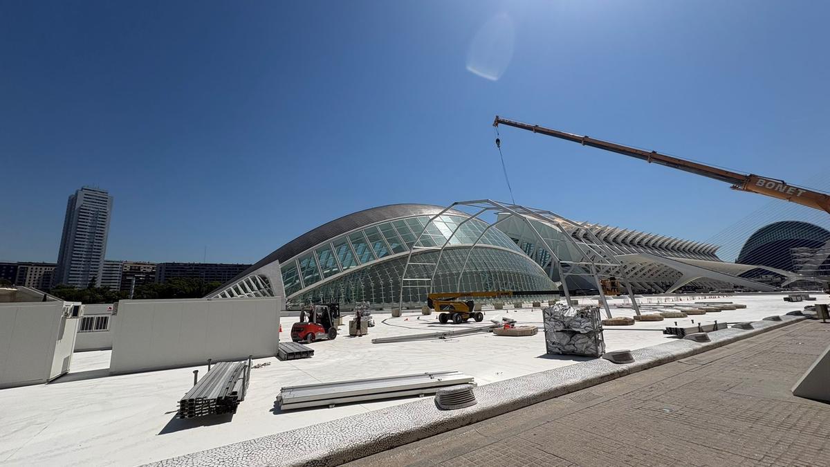 El Festival de les Arts inicia montaje en la Ciutat de les Arts y Ciències de València