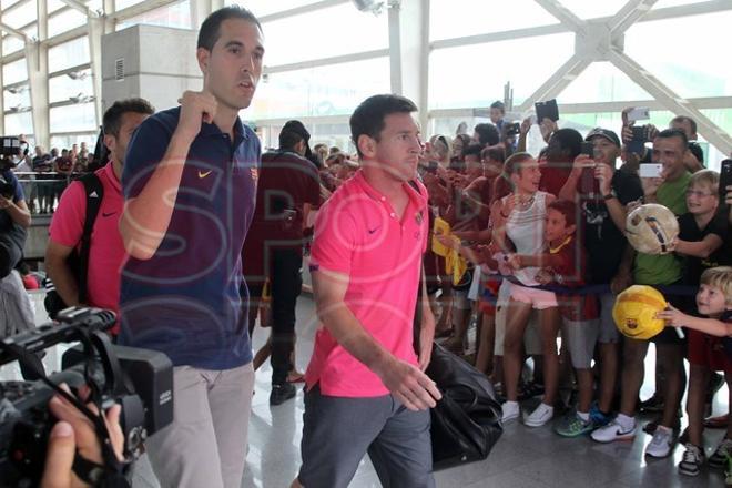 El viaje del Barça a Castellón, en imágenes