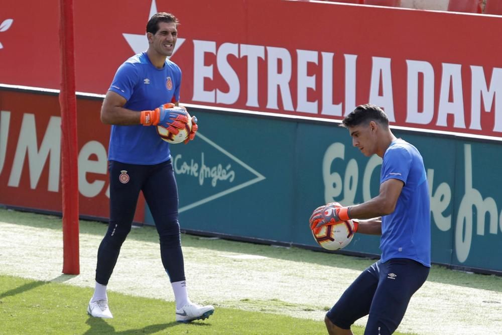 Darrer entrenament del Girona abans del partit contra el Reial Madrid