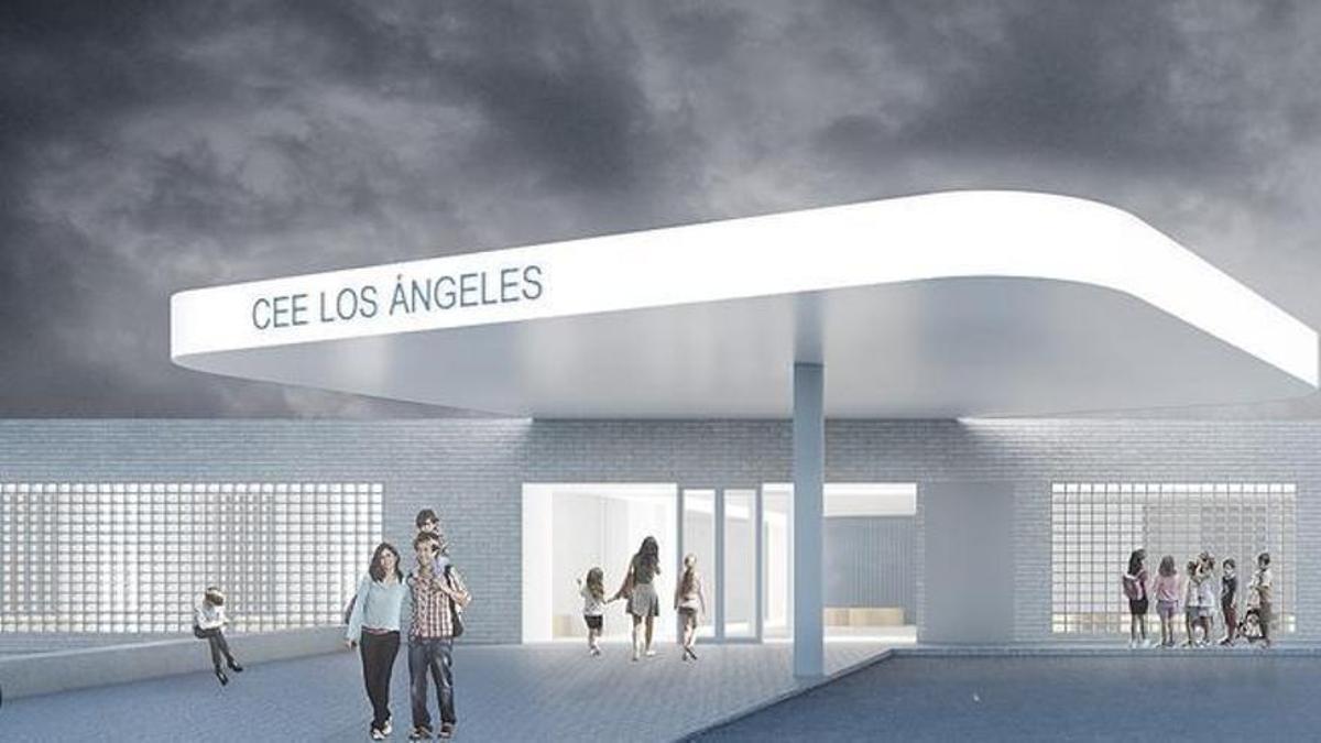 Infografía del futuro colegio de Educación Especial Los Ángeles de Badajoz.