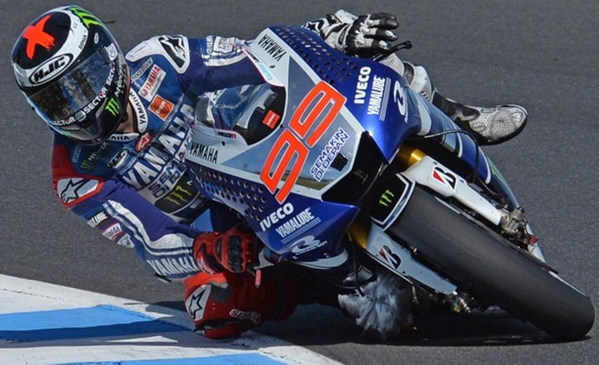 Jorge Lorenzo durant la sessió de qualificació del GP d’Austràlia. Jorge Lorenzo durant la sessió de qualificació del GP d’Austràlia.