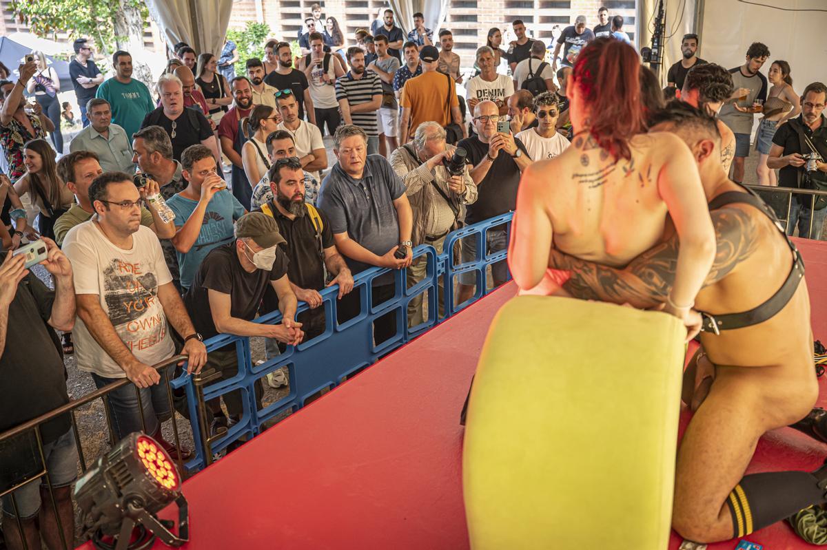 Ambiente en la primera jornada del Salón Erótico