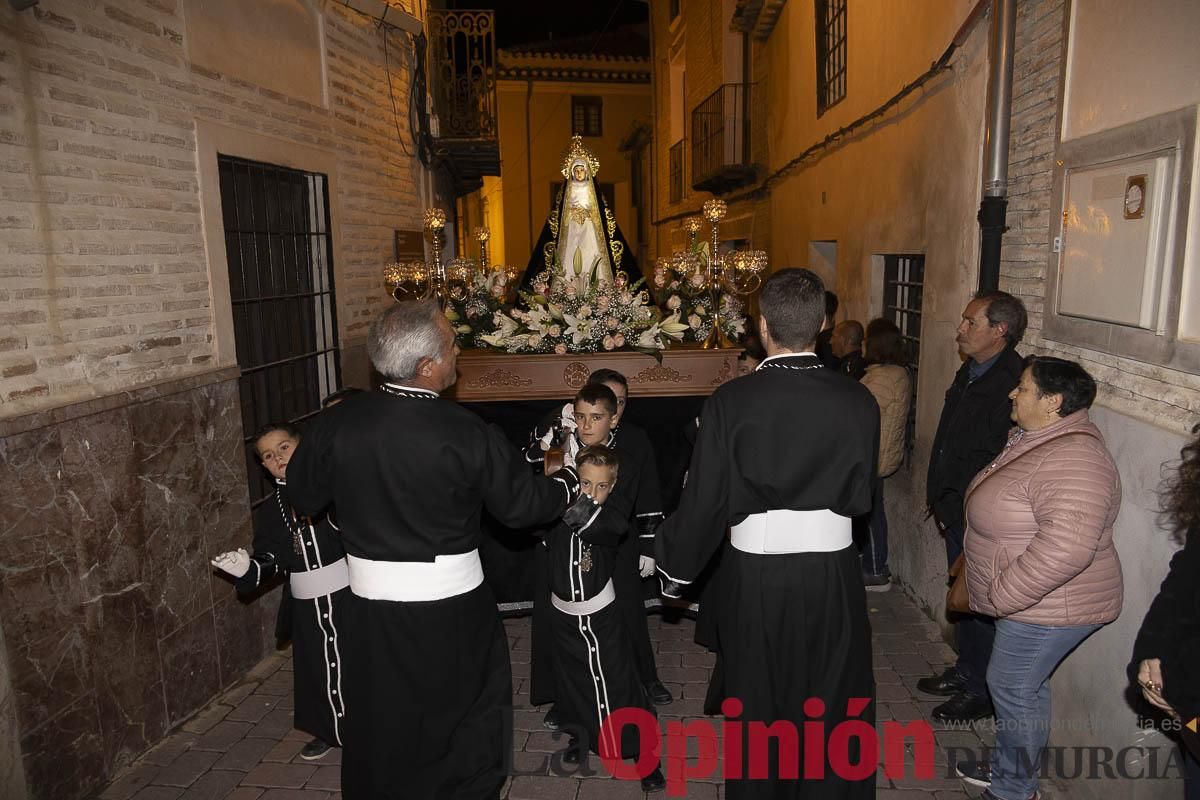 Los niños toman las calles de Caravaca en la procesión de Lunes Santo