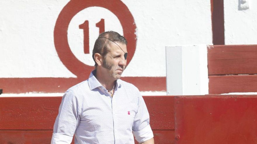 Juan José Padilla, en la plaza de toros de El Bibio.