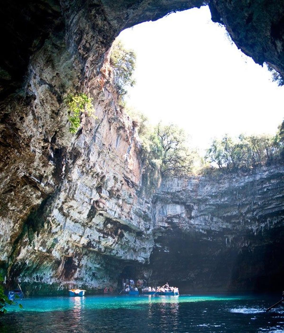 Cuevas de Melissani, en Kefalonia (Grecia).