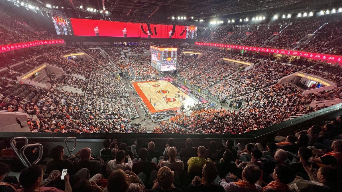Valencia Roig Arena. Partido de baloncesto Euroliga Euroleague Valencia Basket Club vs Real Madrid . VLC SPD