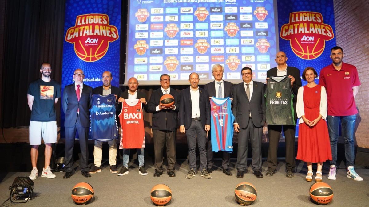 Presentación de las Lligues Catalanes AON 2021 en la Antiga Fàbrica d'Estrella Damm