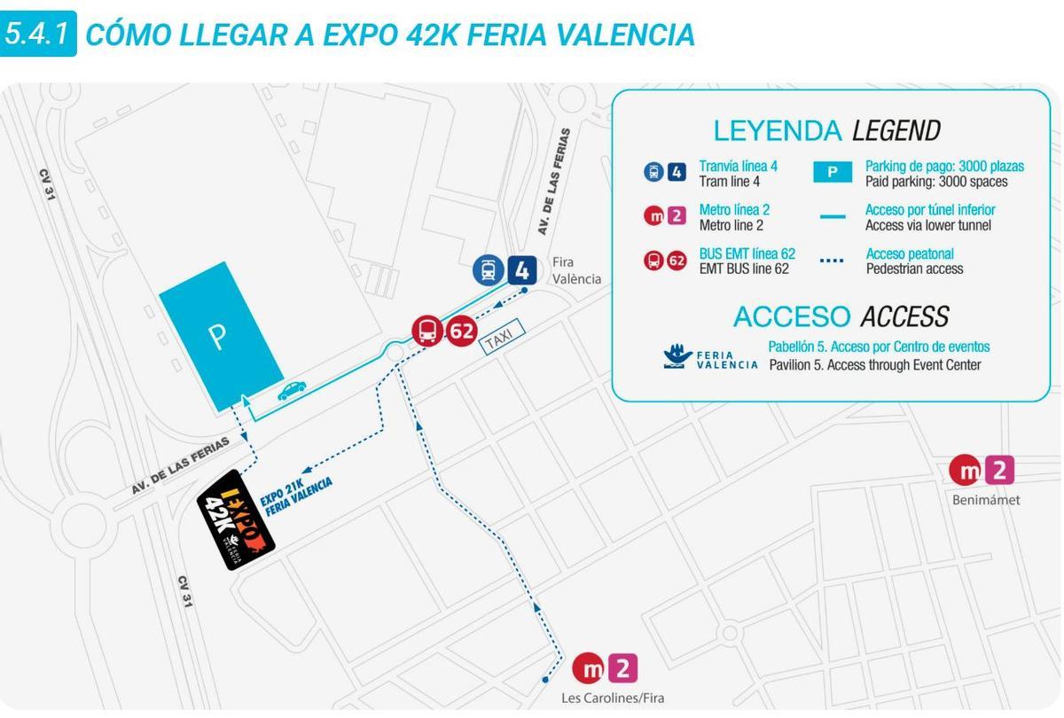 Cómo llegar a Expo42 Feria Valencia