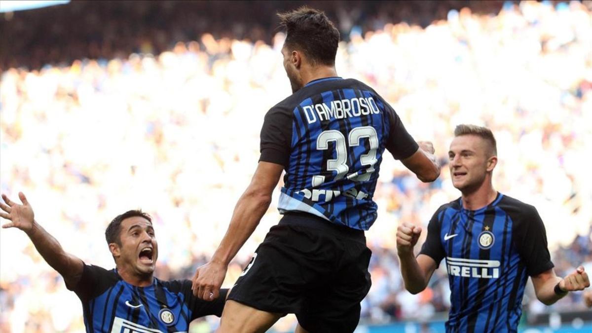 D'Ambrosio marcó de ccabeza un gol importante para el Inter