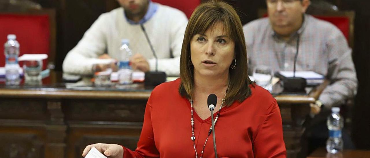 María José  Carrera durante una intervención en el pleno.