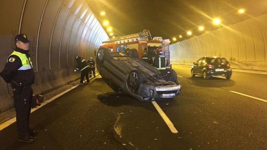 Accidente en el túnel de Lomo Blanco de la GC-3