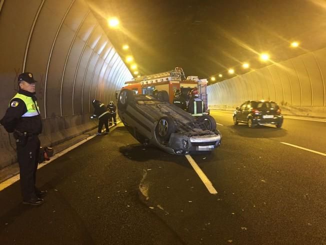 Accidente en el túnel de Lomo Blanco de la GC-3