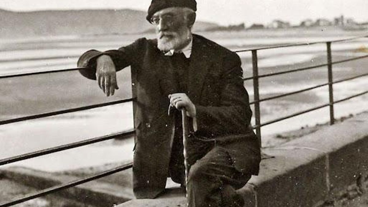 Miguel de Unamuno en Fuerteventura durante su exilio.