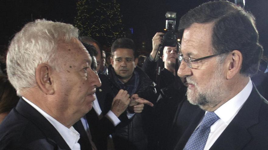 Margallo con Rajoy en una imagen de 2015.