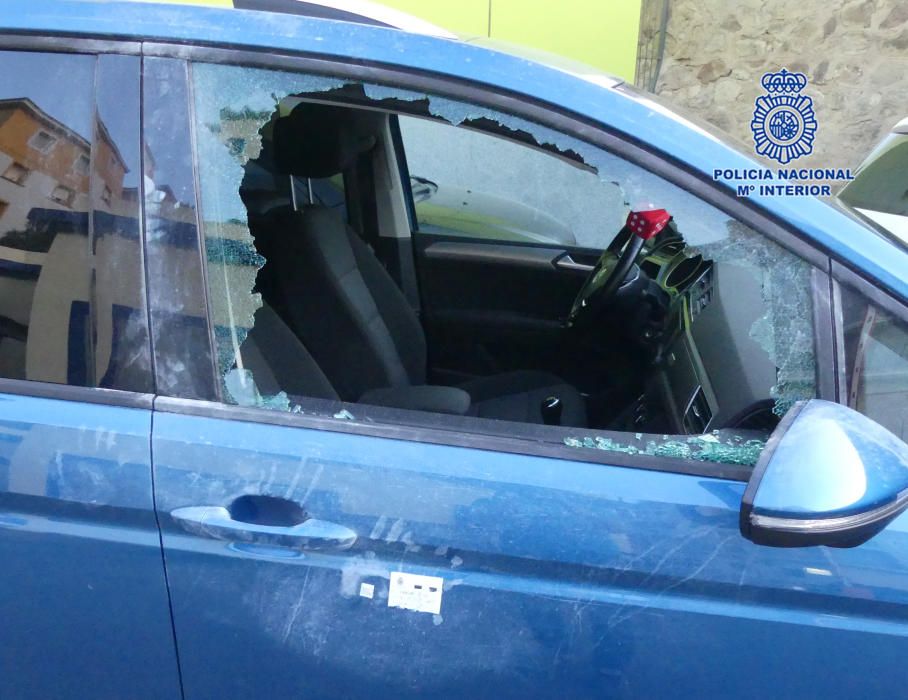 Dos detenidos por varios robos con fuerza en el interior de vehículos en Cartagena