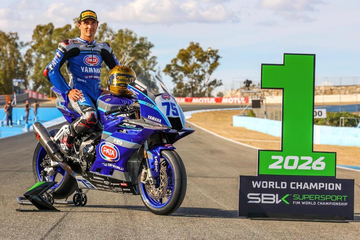 Albert Arenas, flamante campeón del mundo de Supersport FIM.