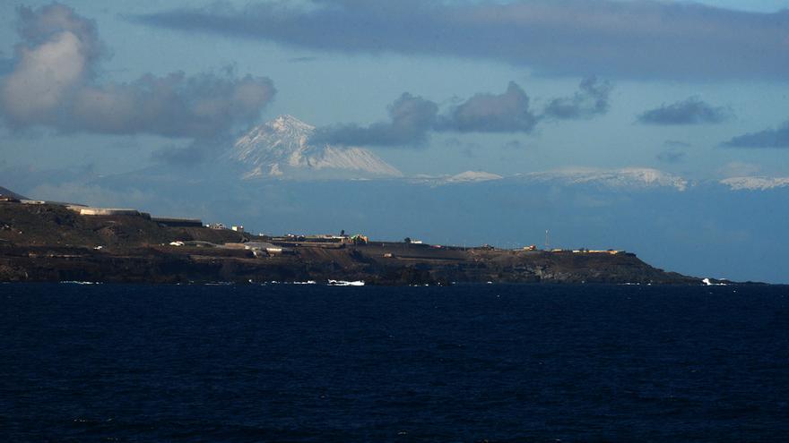 El Teide nevado, desde Las Canteras