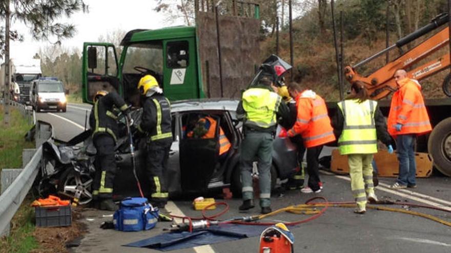 Fallece una mujer en un accidente en Tomiño