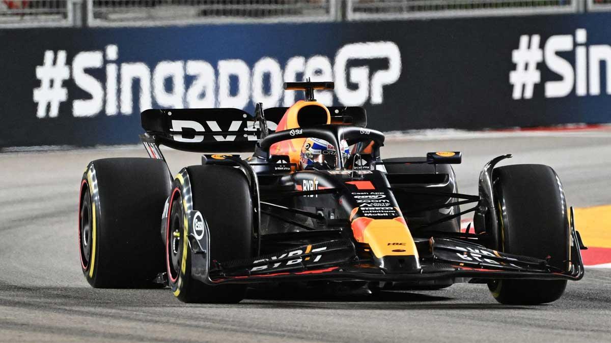 Verstappen, lejos de los más rápidos tras el primer día de ensayos libres en Singapur