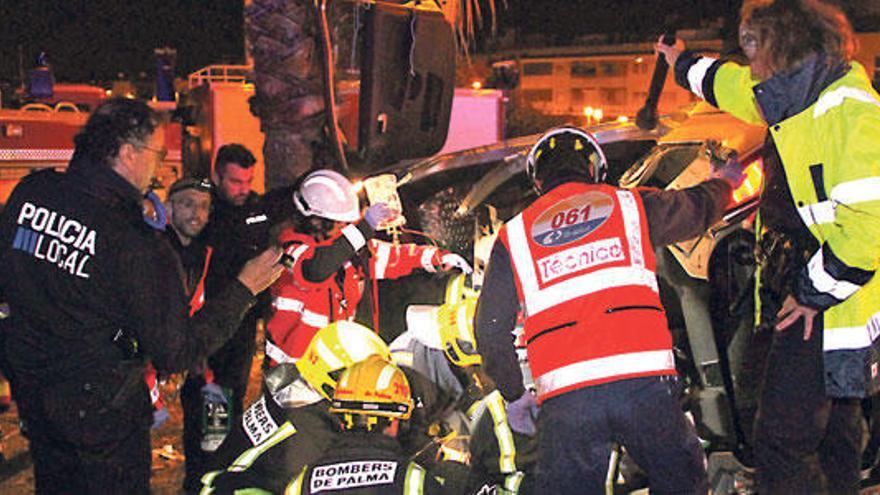 Vier Personen bei Unfall auf Palmas Ringautobahn verletzt