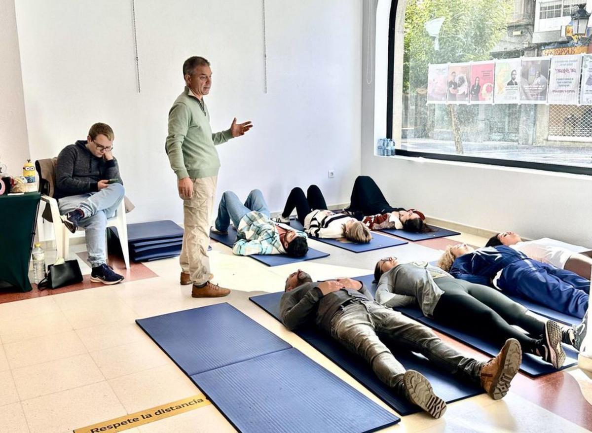 Imagen del obradoiro de Qi Gong. | Bernabé/Ángel Abeledo