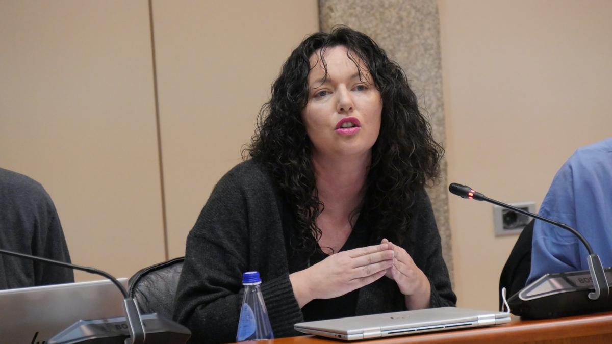 La portavoz de agricultura del BNG en el Parlamento, Sonia Vidal.