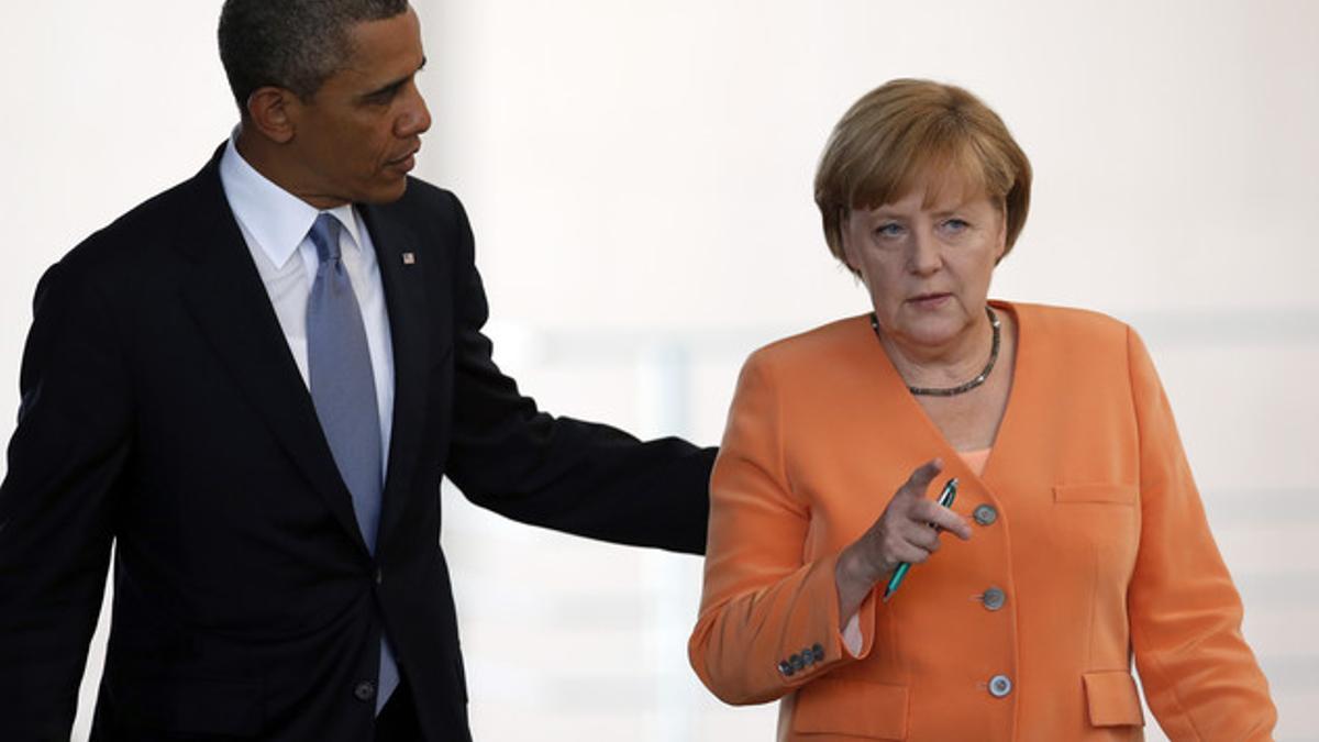 Barack Obama y Angela Merkel, el pasado junio en Berlín.